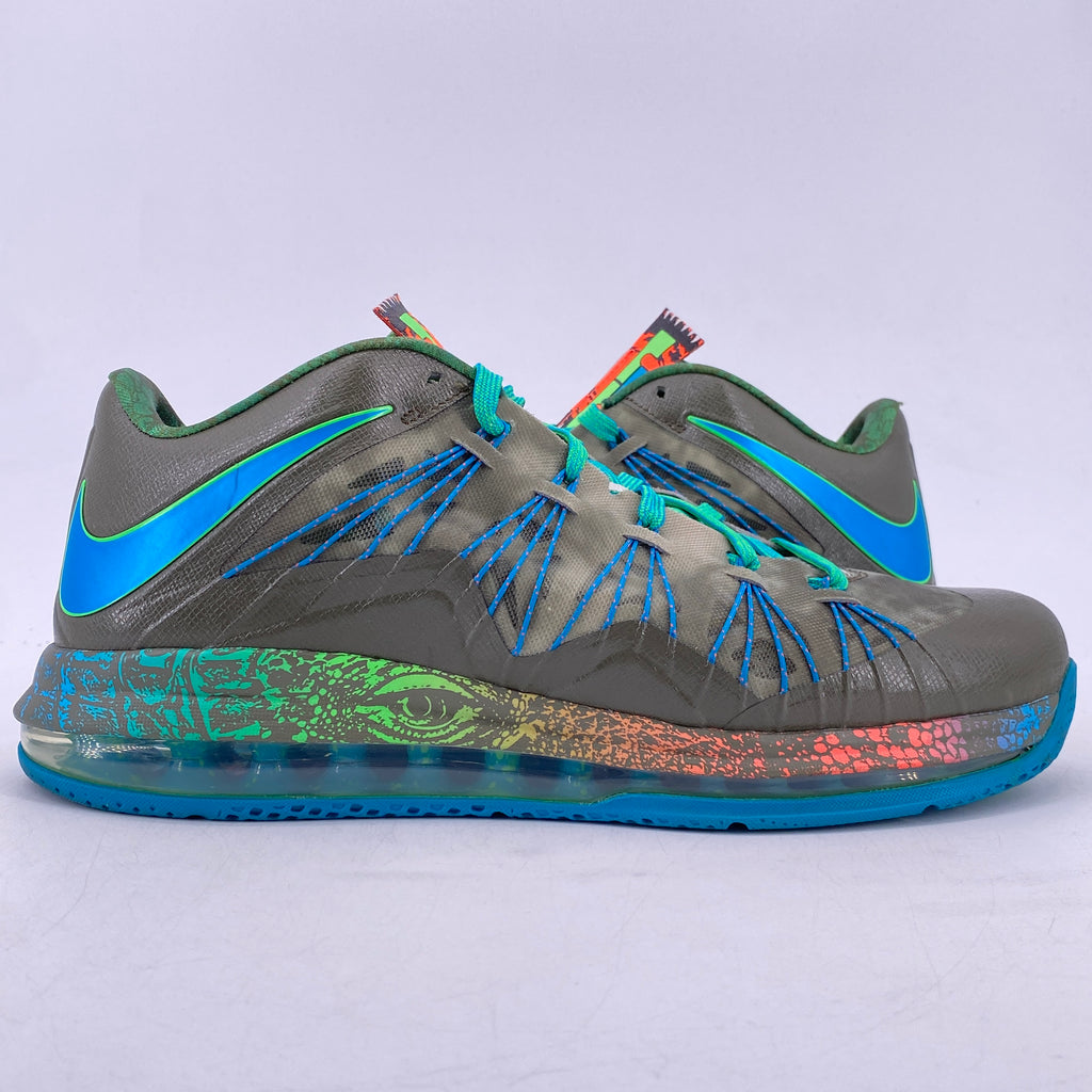 Nike Air Max Lebron X Low "Reptile" 2013 Used Size 11.5