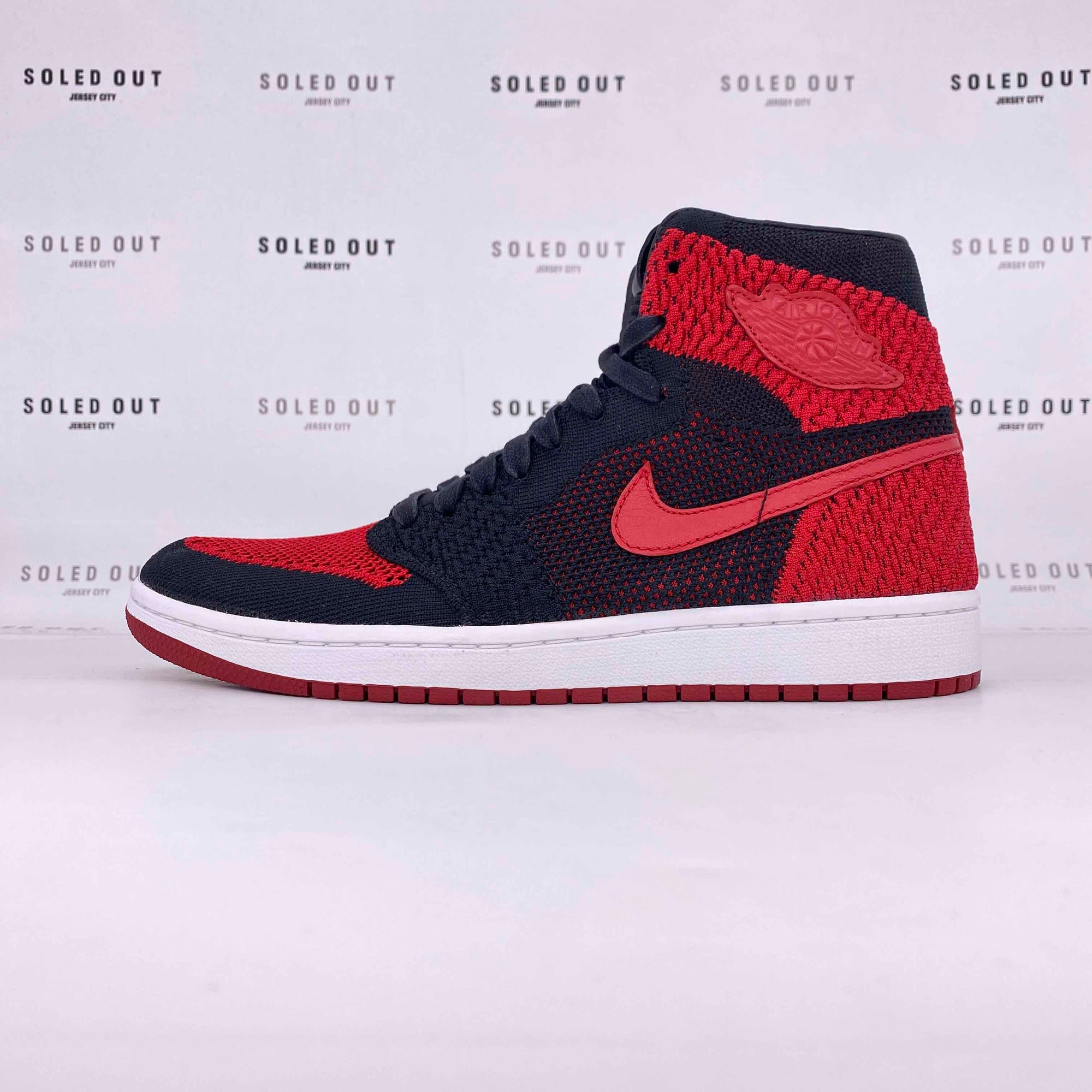 Air Jordan 1 Retro HI Flyknit &quot;Bred&quot; 2017 New Size 8.5