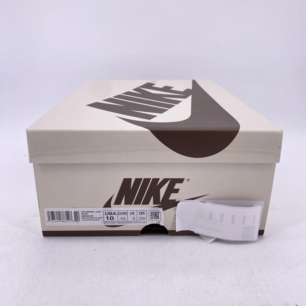 Air Jordan 1 Low OG SP "Travis Scott Medium Olive" 2024 Used Size 10