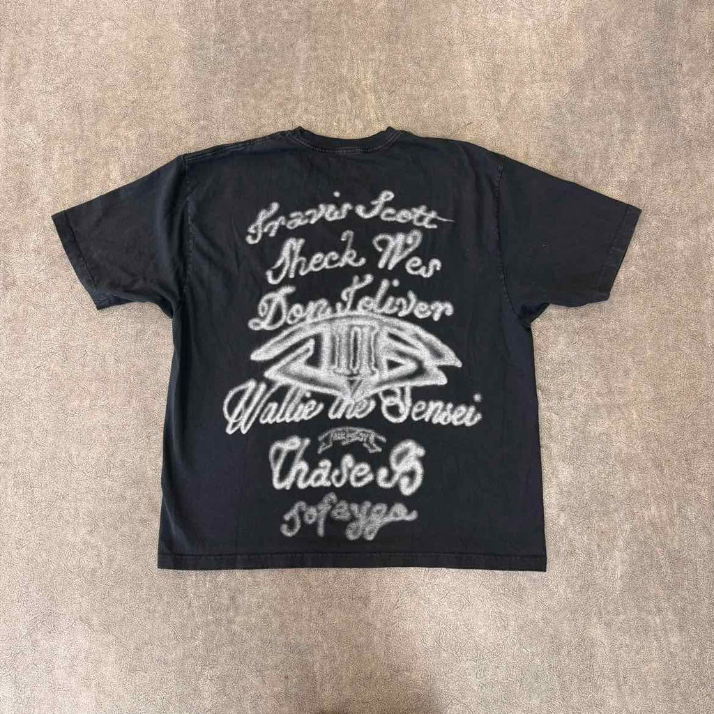 Travis Scott T-Shirt "JACKBOYS 2" Black Used Size 2XL