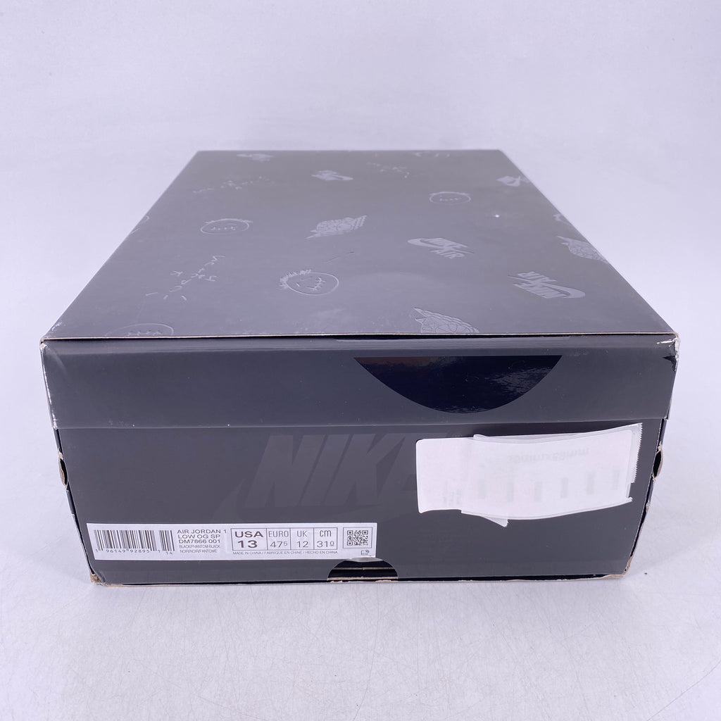Air Jordan 1 Retro Low OG SP "Travis Black Phantom" 2022 New Size 13