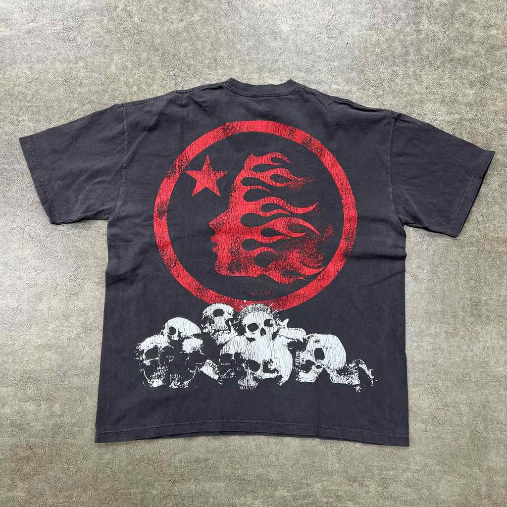 Hellstar T-Shirt "CROWNED SKULL" Black Used Size 2XL
