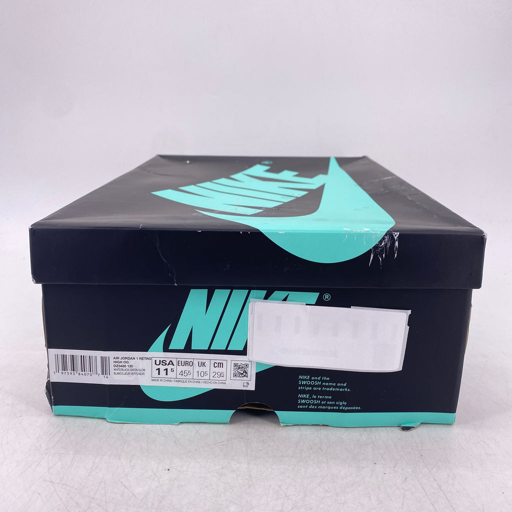 Air Jordan 1 Retro High OG "Green Glow" 2024 New Size 11.5