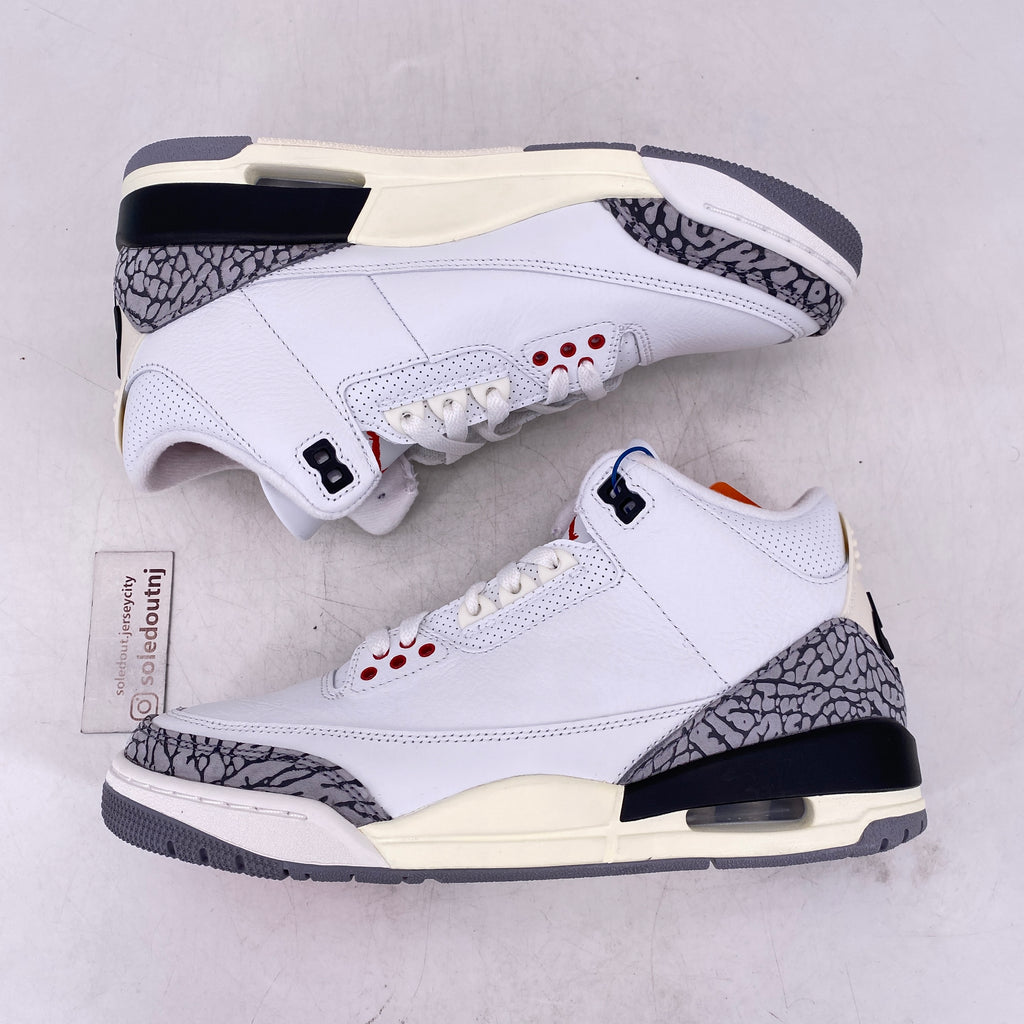 Air Jordan 3 Retro "White Cement Reimagined" 2023 New Size 8.5