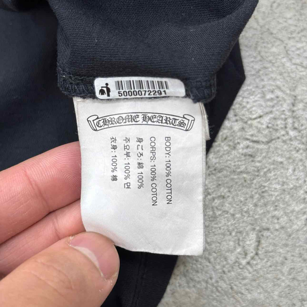Chrome Hearts Long Sleeve "OUT OF VOGUE" Black Used Size 2XL