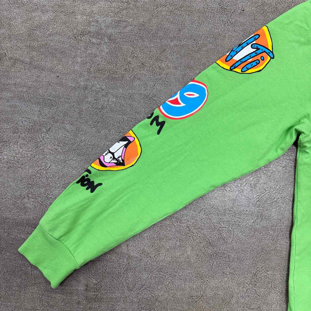Chrome Hearts Long Sleeve "SEX RECORDS" Neon Used Size M