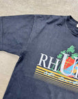 Rhude T-Shirt "ST.BARTHS" Black Used Size XL