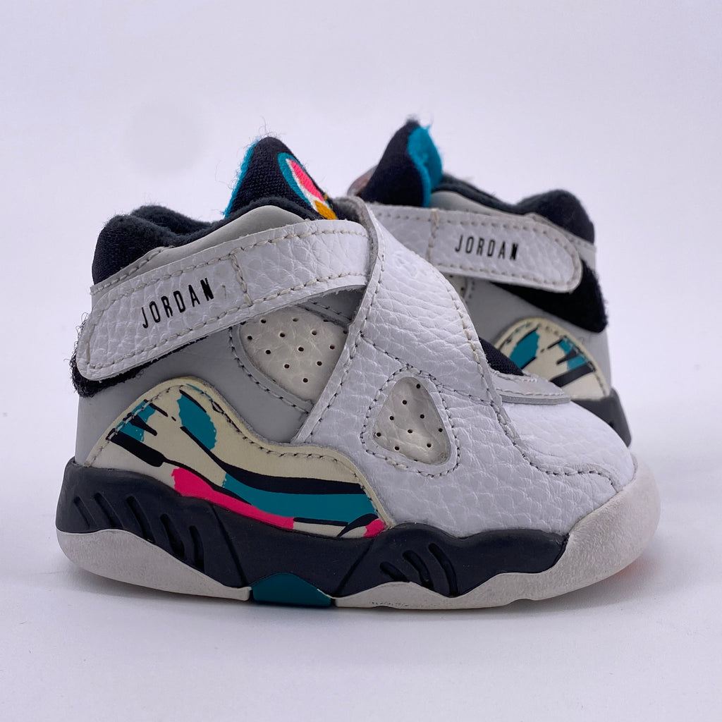 Air Jordan (TD) 8 Retro "South Beach" 2018 New Size 2c