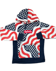 Supreme Hoodie "AMERICAN FLAG" Multi-Color Used Size S