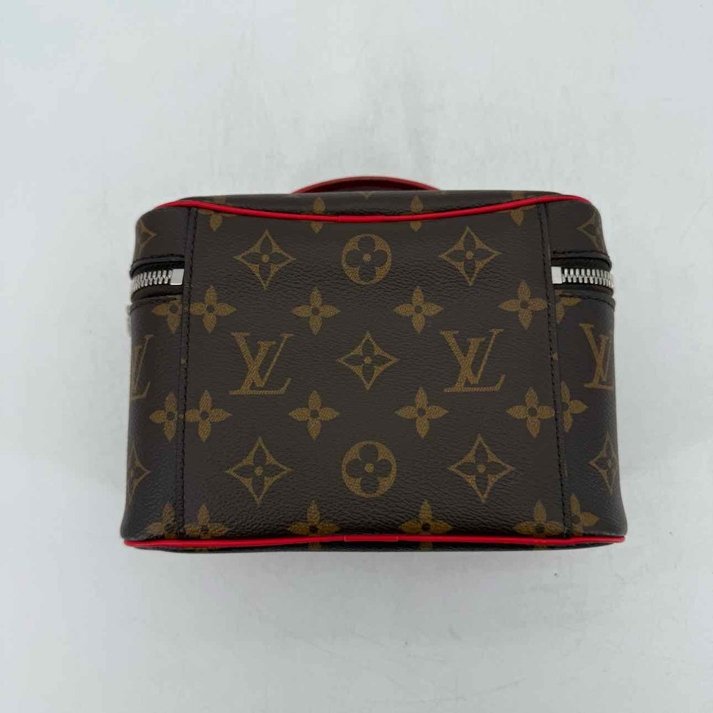 Louis Vuitton Toiletry Bag "NICE MINI" Used Brown