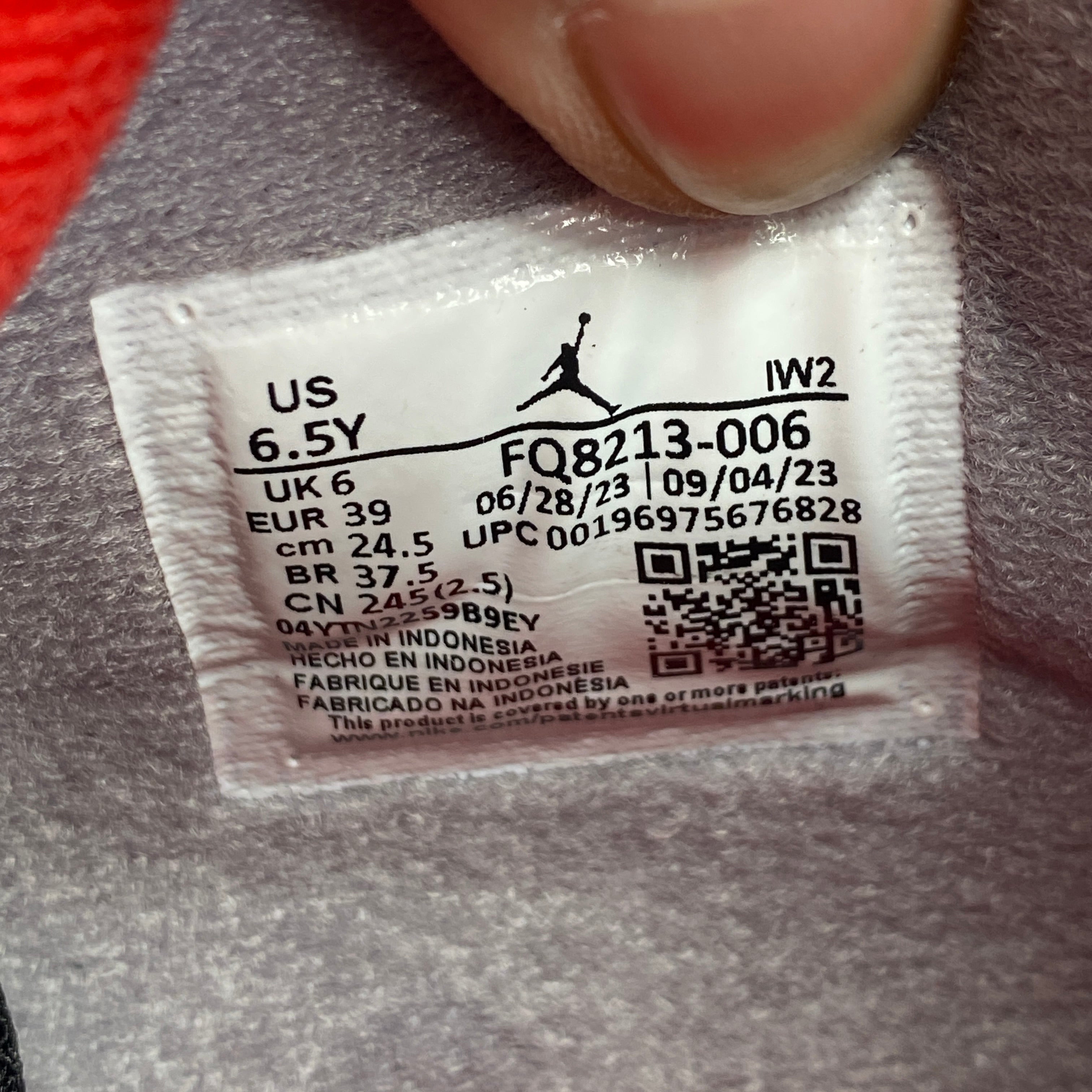 Air Jordan (GS) 4 Retro &quot;Bred Reimagined&quot; 2024 New Size 6.5Y