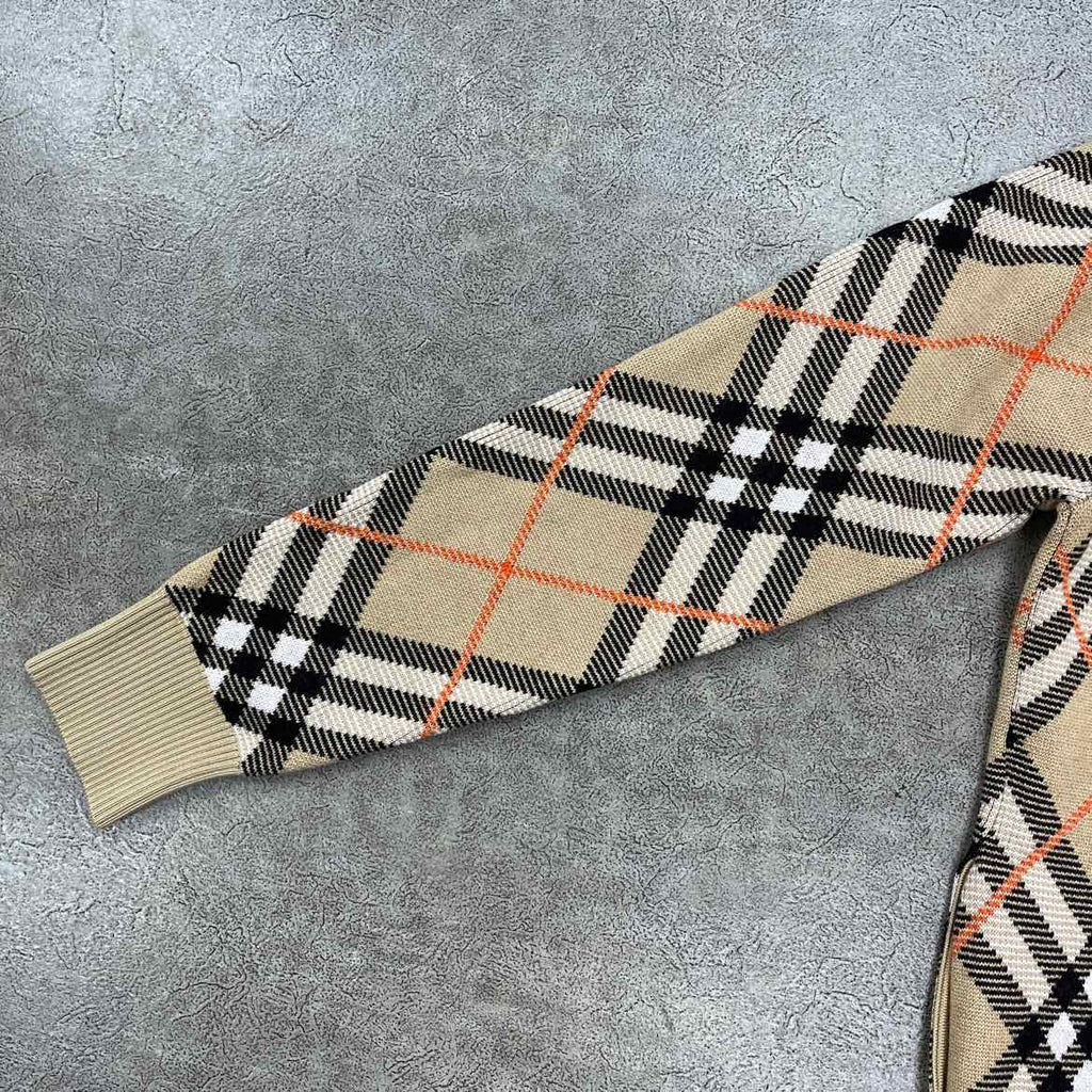 Burberry Cardigan "WOOL MOHAIR BLEND" Sand New Size S