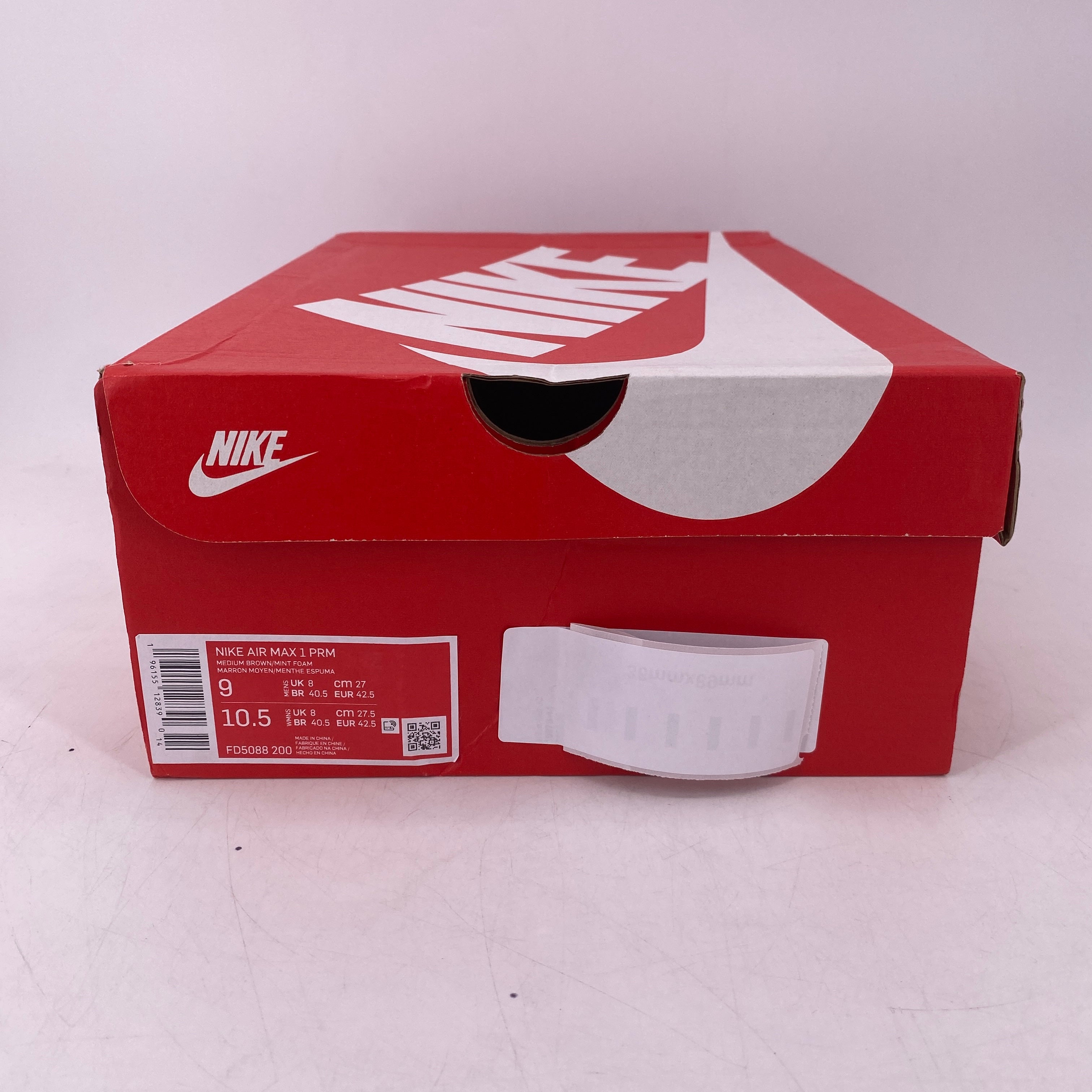 Nike Air Max 1 &quot;Crepe Brown&quot; 2022 New Size 9