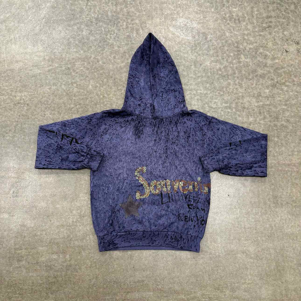 Travis Scott Hoodie "METLIFE" Blue Used Size M