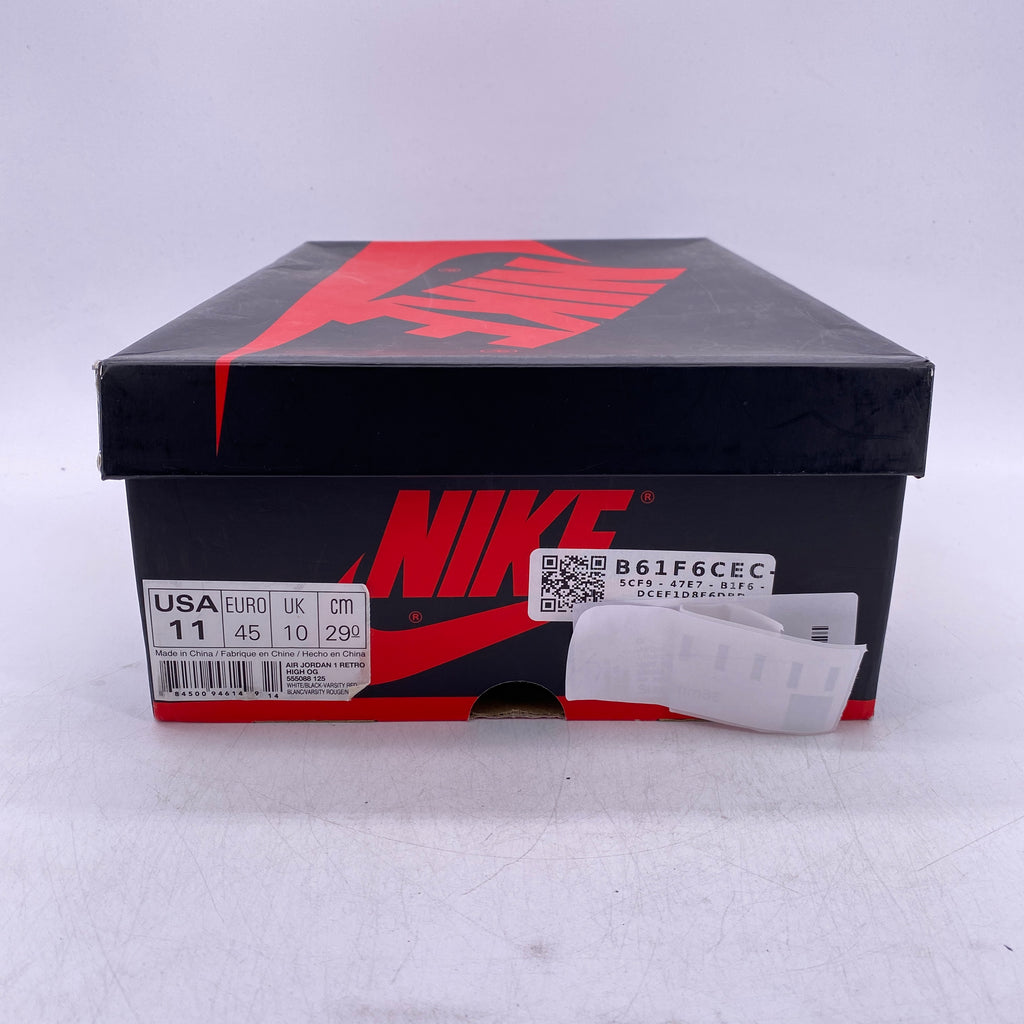 Air Jordan 1 Retro High OG "Black Toe" 2016 Used Size 11