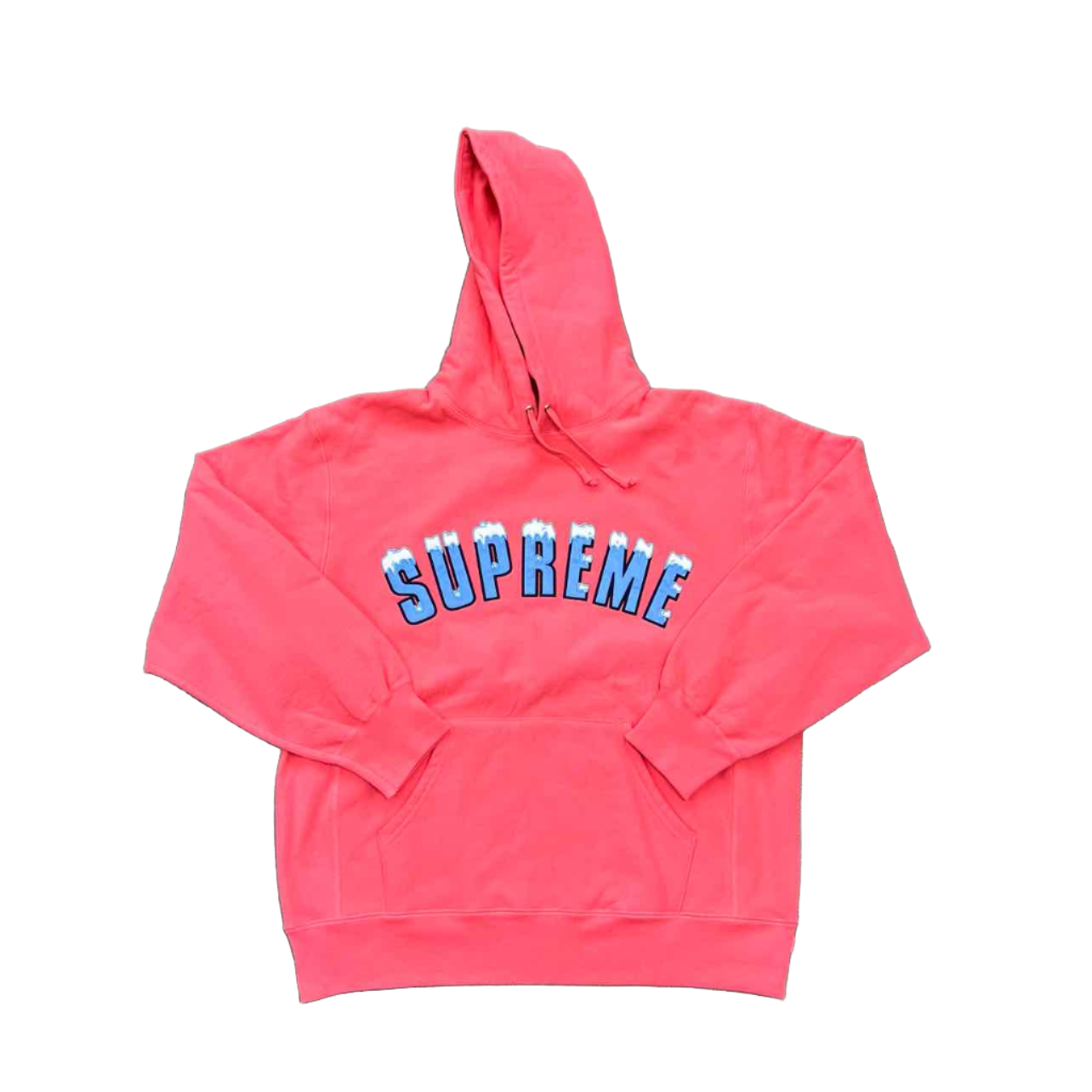 Supreme Hoodie &quot;ICY ARC&quot; Bright Coral New Size L