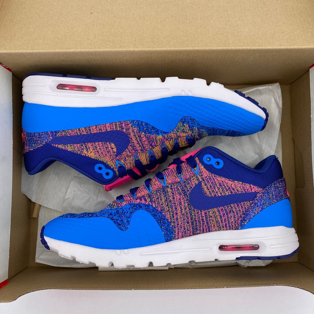 Nike Air Max 1 Flyknit "Photo Blue" 2016 New Size 9.5W