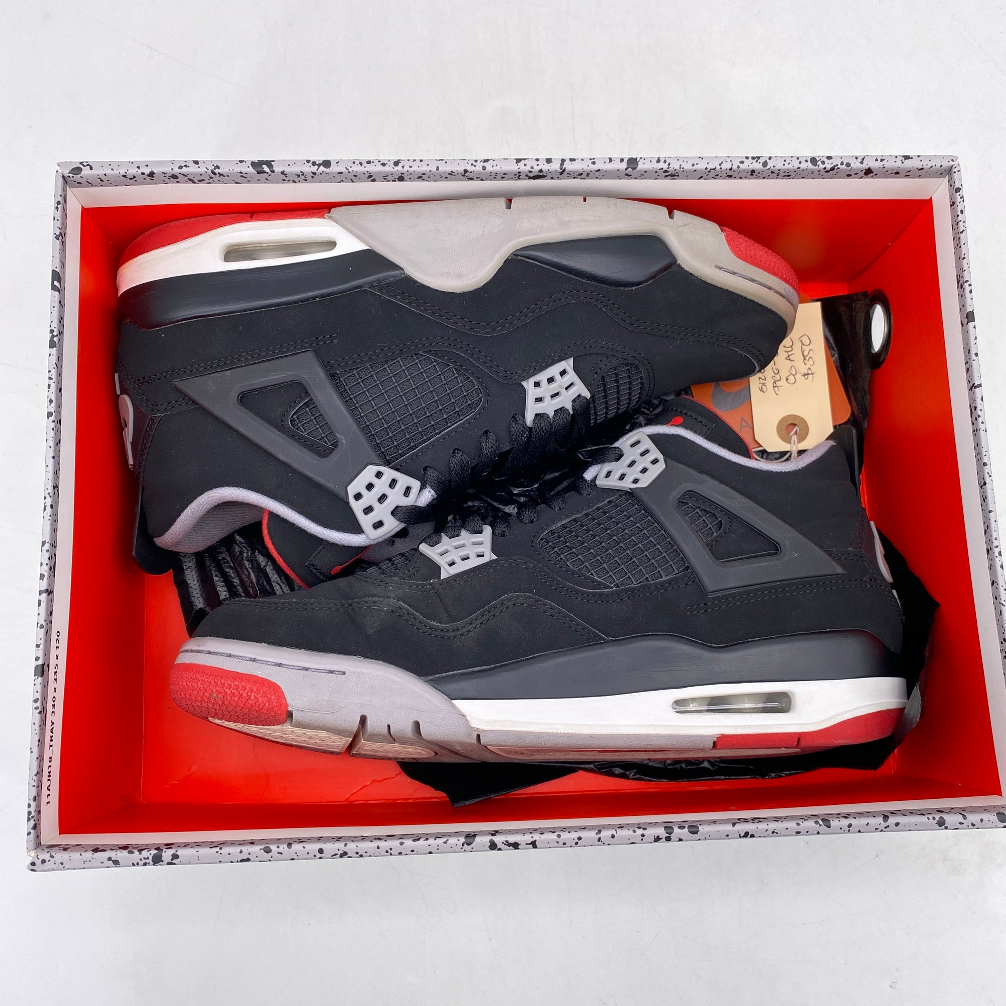 Air Jordan 4 Retro &quot;Bred&quot; 2019 Used Size 8.5