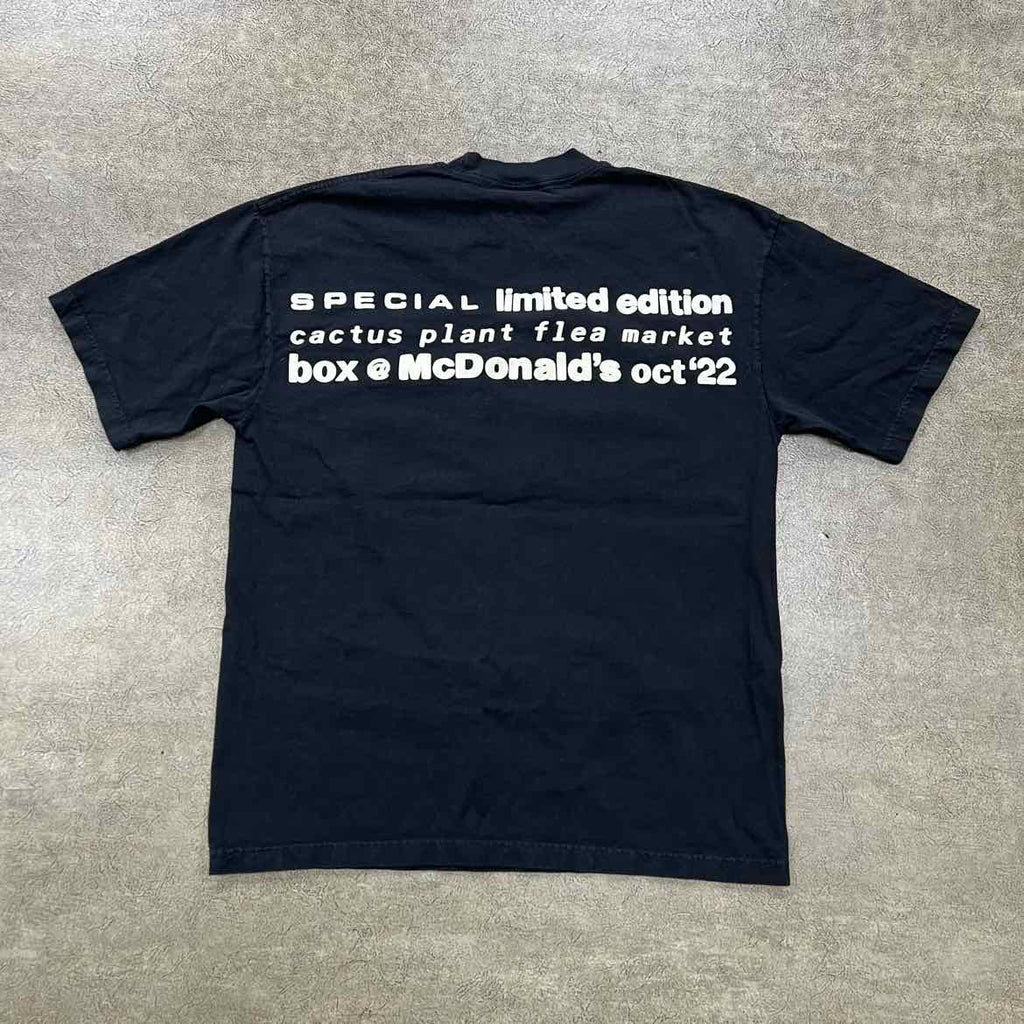 CPFM T-Shirt "MCDONALDS APPLE PIE" Black Used Size L