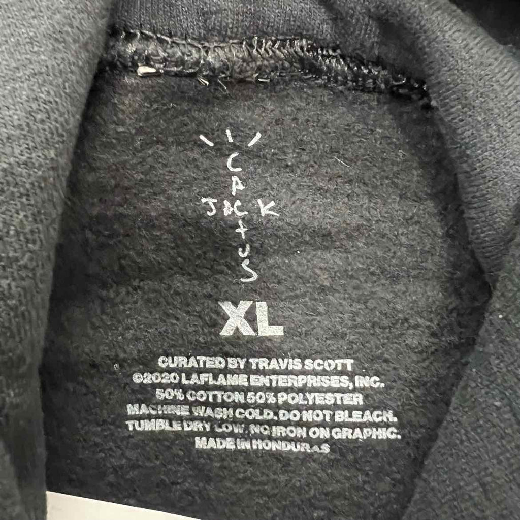 Travis Scott Hoodie "BILLIONS SERVED" Black New Size XL