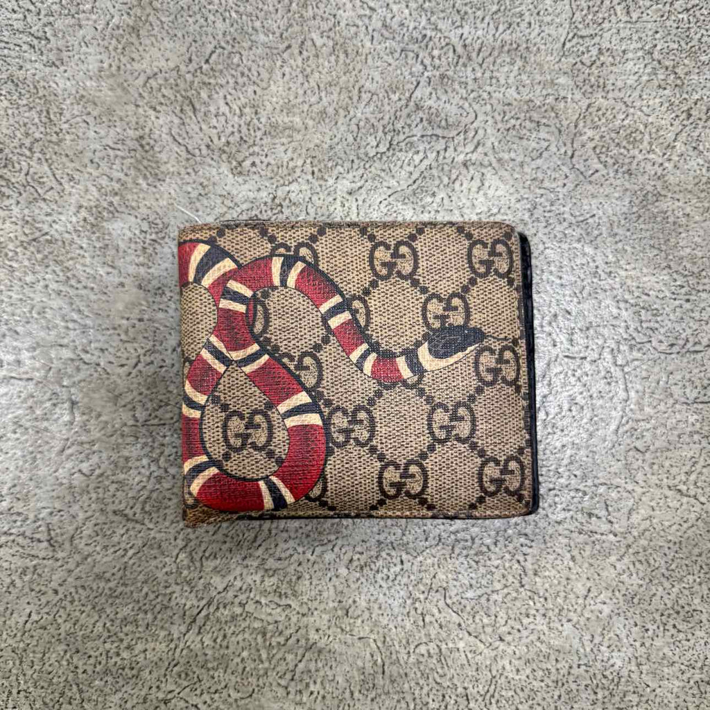 Gucci Wallet "SNAKE" Used Brown