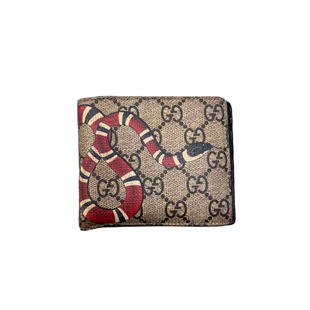 Gucci Wallet "SNAKE" Used Brown