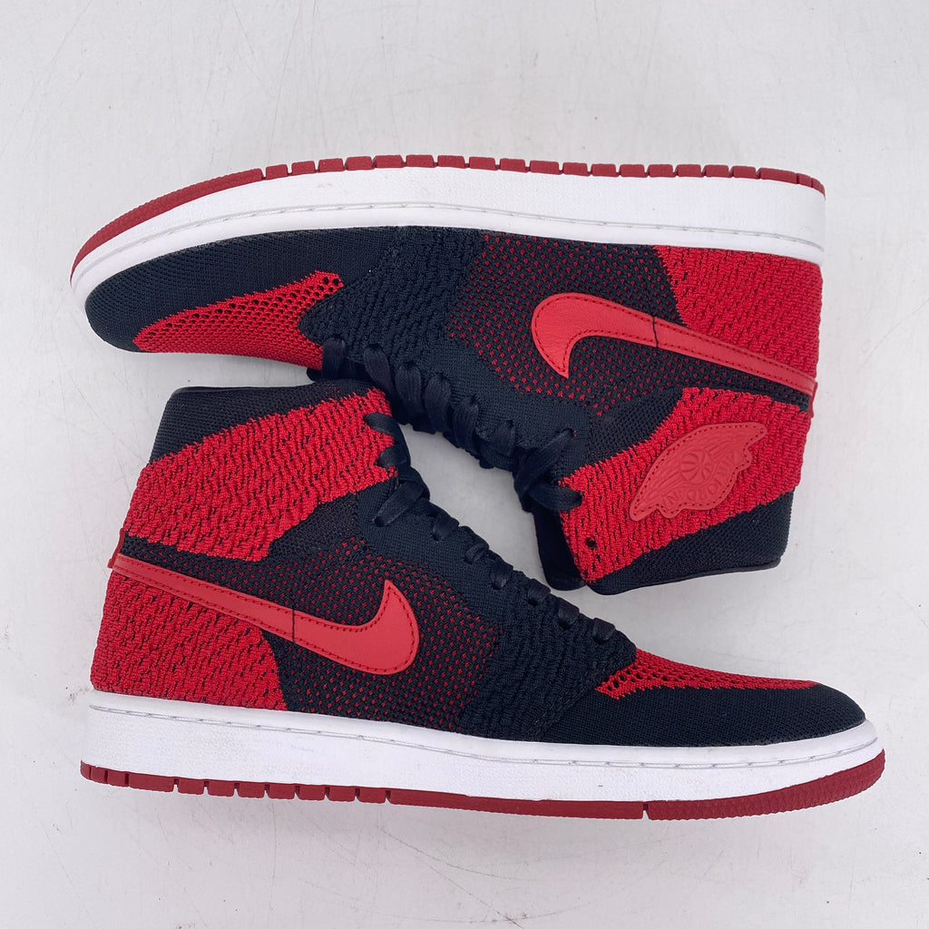 Air Jordan 1 Retro HI Flyknit "Bred" 2017 New Size 8.5