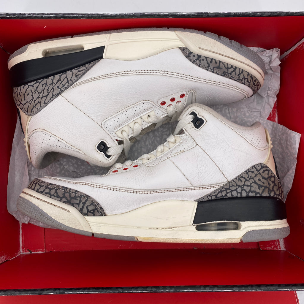 Air Jordan 3 Retro "White Cement Reimagined" 2023 Used Size 7.5