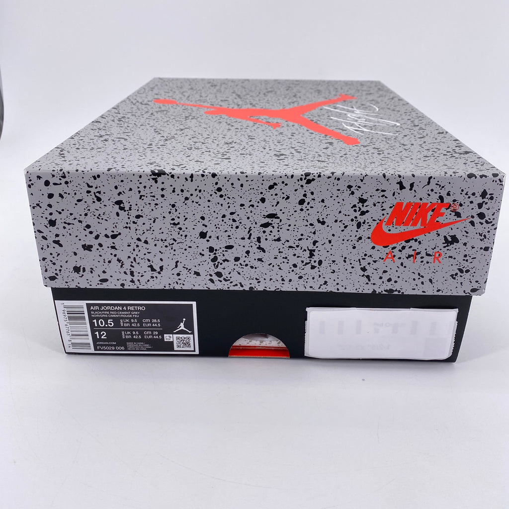 Air Jordan 4 Retro "Bred Reimagined" 2024 New Size 10.5