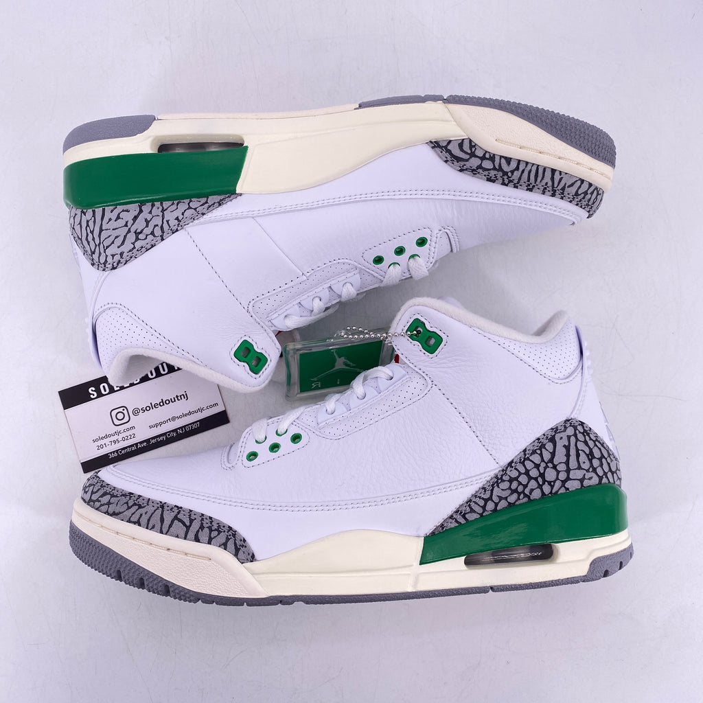 Air Jordan (W) 3 Retro "Lucky Green" 2023 New Size 10.5W