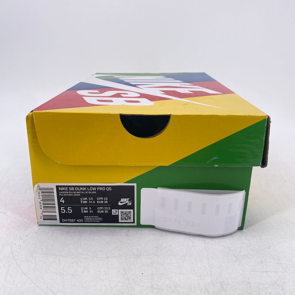 Nike SB Dunk Low Pro "Ftc Lagoon Pulse" 2021 New Size 4