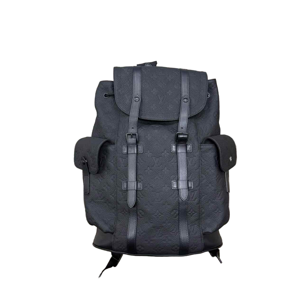 Louis Vuitton Backpack "CHRISTOPHER EMPREINTE" Used Black Size MM