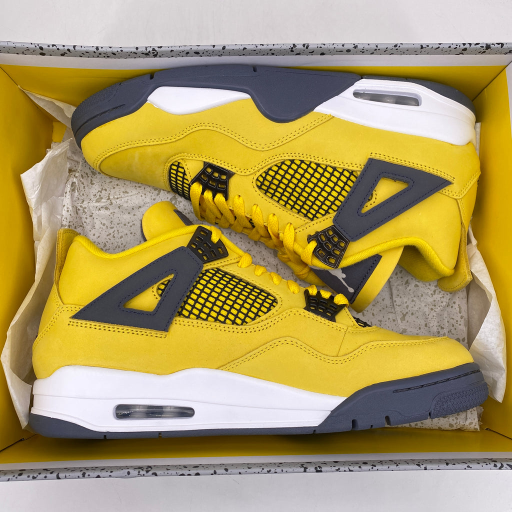 Air Jordan 4 Retro "Lightning" 2021 New Size 10.5