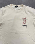 Stussy T-Shirt "THE BAY" Beige Used Size M