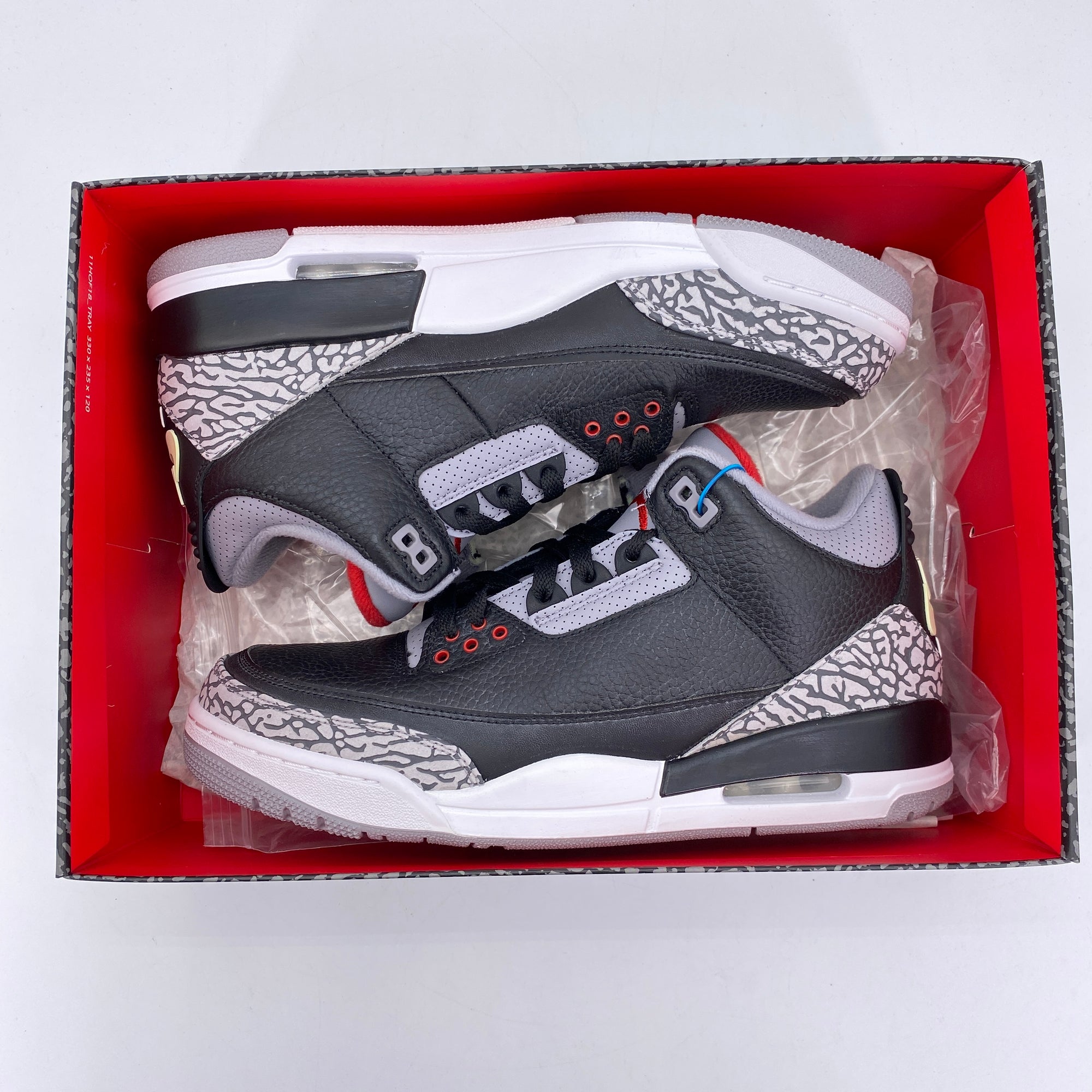 Air Jordan 3 Retro &quot;Black Cement&quot; 2018 New Size 9.5