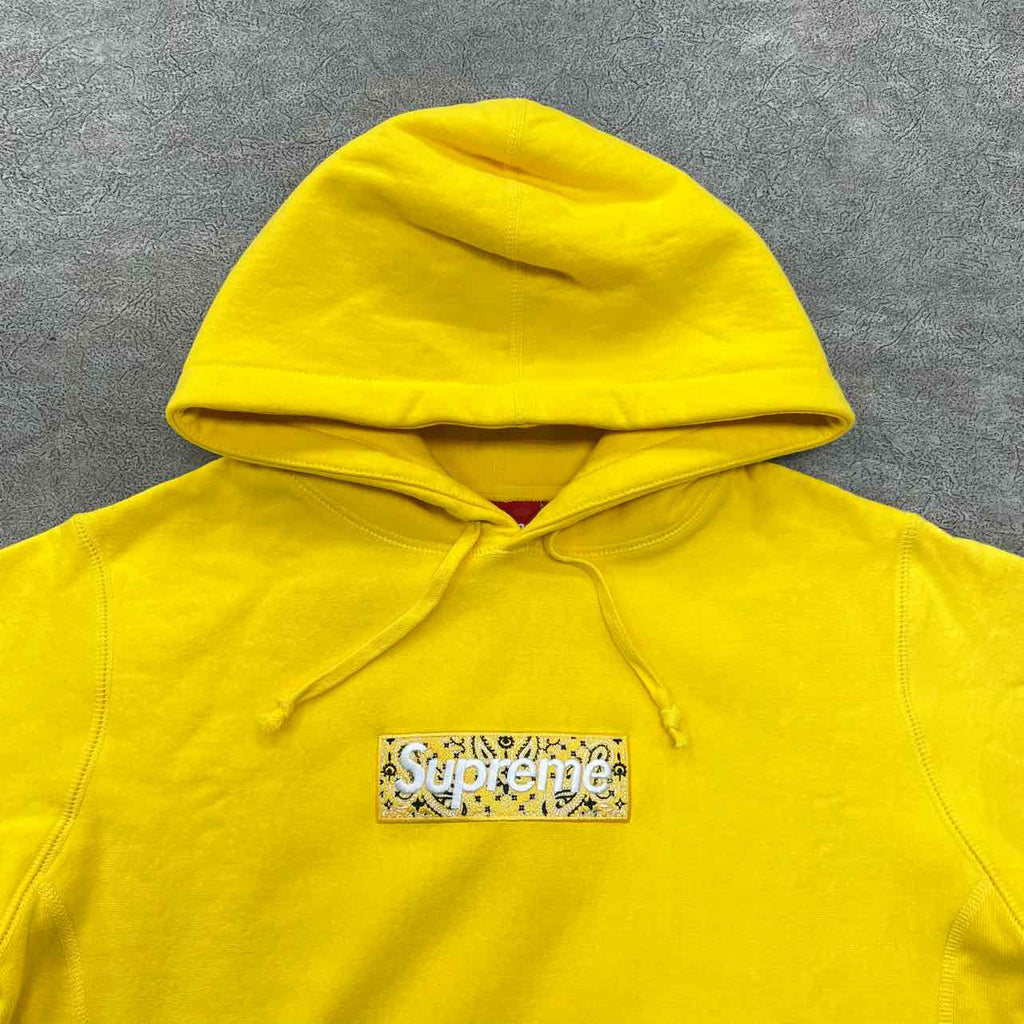 パーカー・フーディ Supreme / Bandana Box Logo Hooded Sweatshirts Yellow Supreme Bandana Box Logo Hoodie - Yellow Medium | eBay
