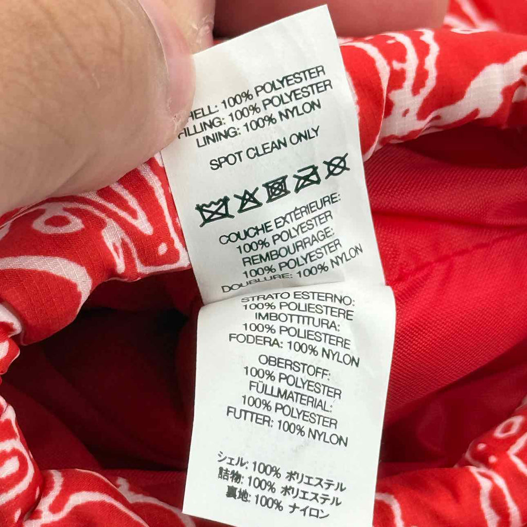 Supreme Pouch "PAISLEY" Used Red Size OS