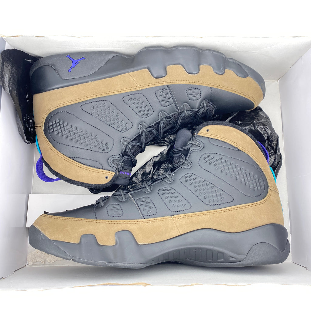Air Jordan 9 Retro "Light Olive Concord" 2023 Used Size 11.5