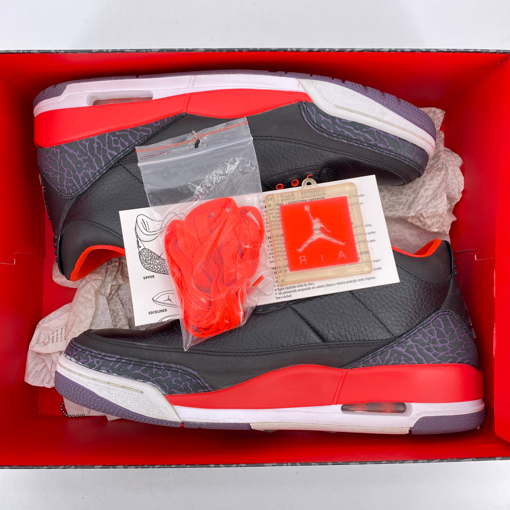 Air Jordan 3 Retro "Crimson" 2013 Used Size 10.5
