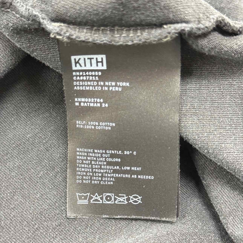 Kith T-Shirt "DARK KNIGHT RISES" Black Used Size XL