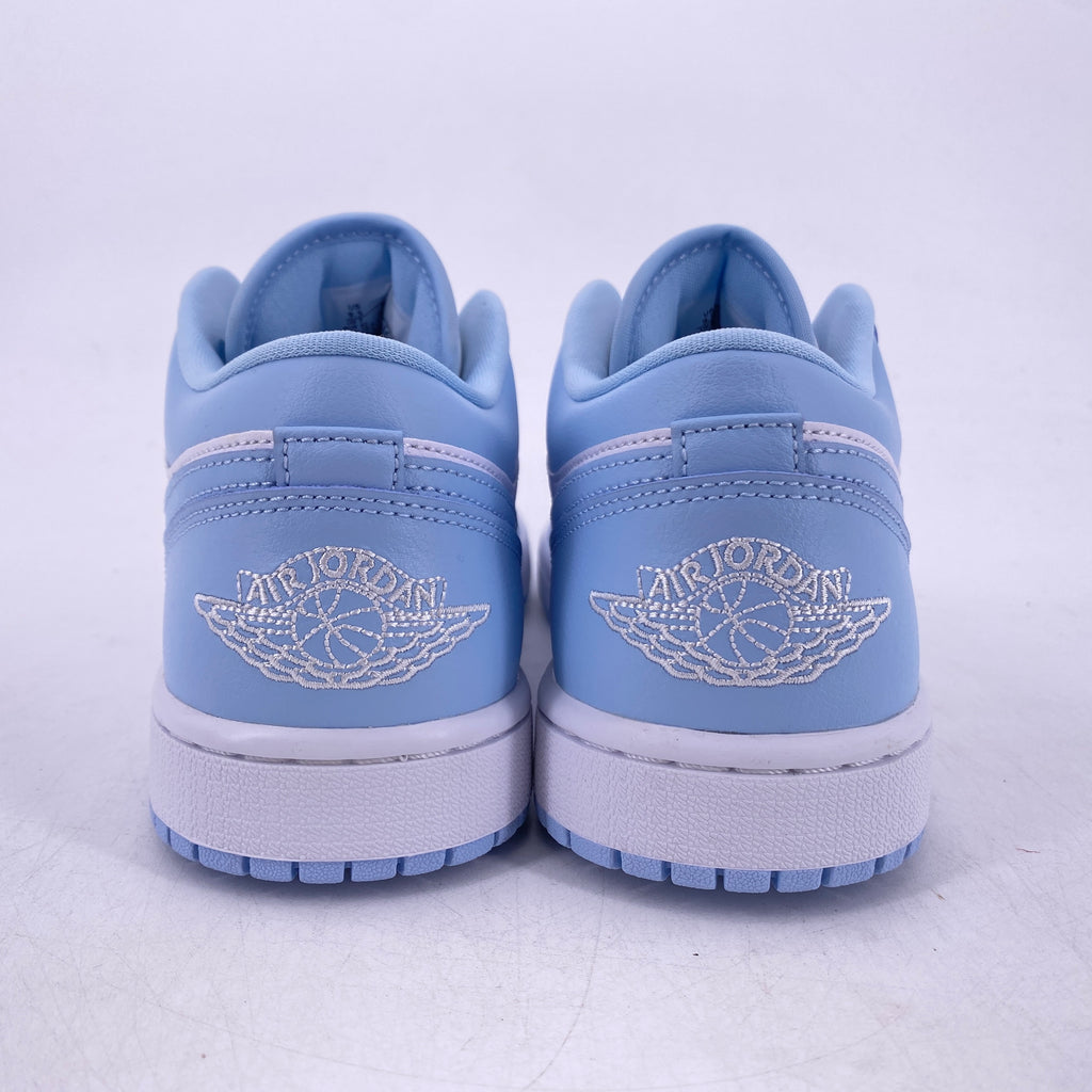 Air Jordan (W) 1 Low "White Ice Blue" 2022 New Size 9.5W