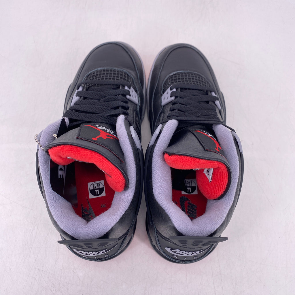 Air Jordan (GS) 4 Retro "Bred Reimagined" 2024 New Size 7Y