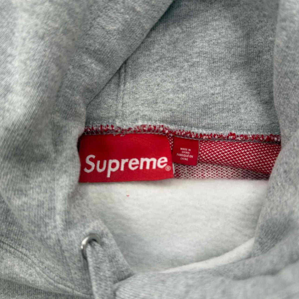 Supreme Hoodie "KNIT LOGO" Grey New Size S