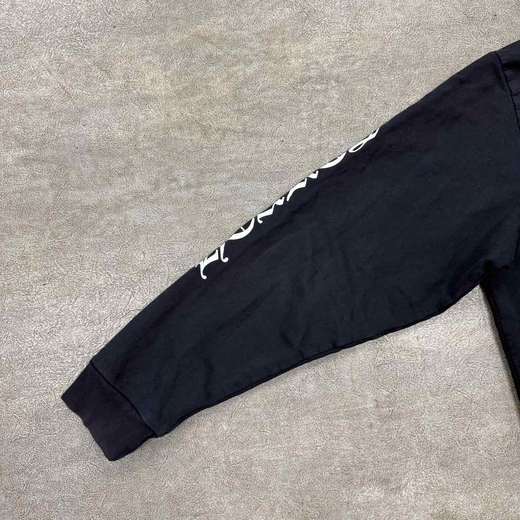 Chrome Hearts Zip Up "VERTICAL LOGO" Black Used Size 2XL