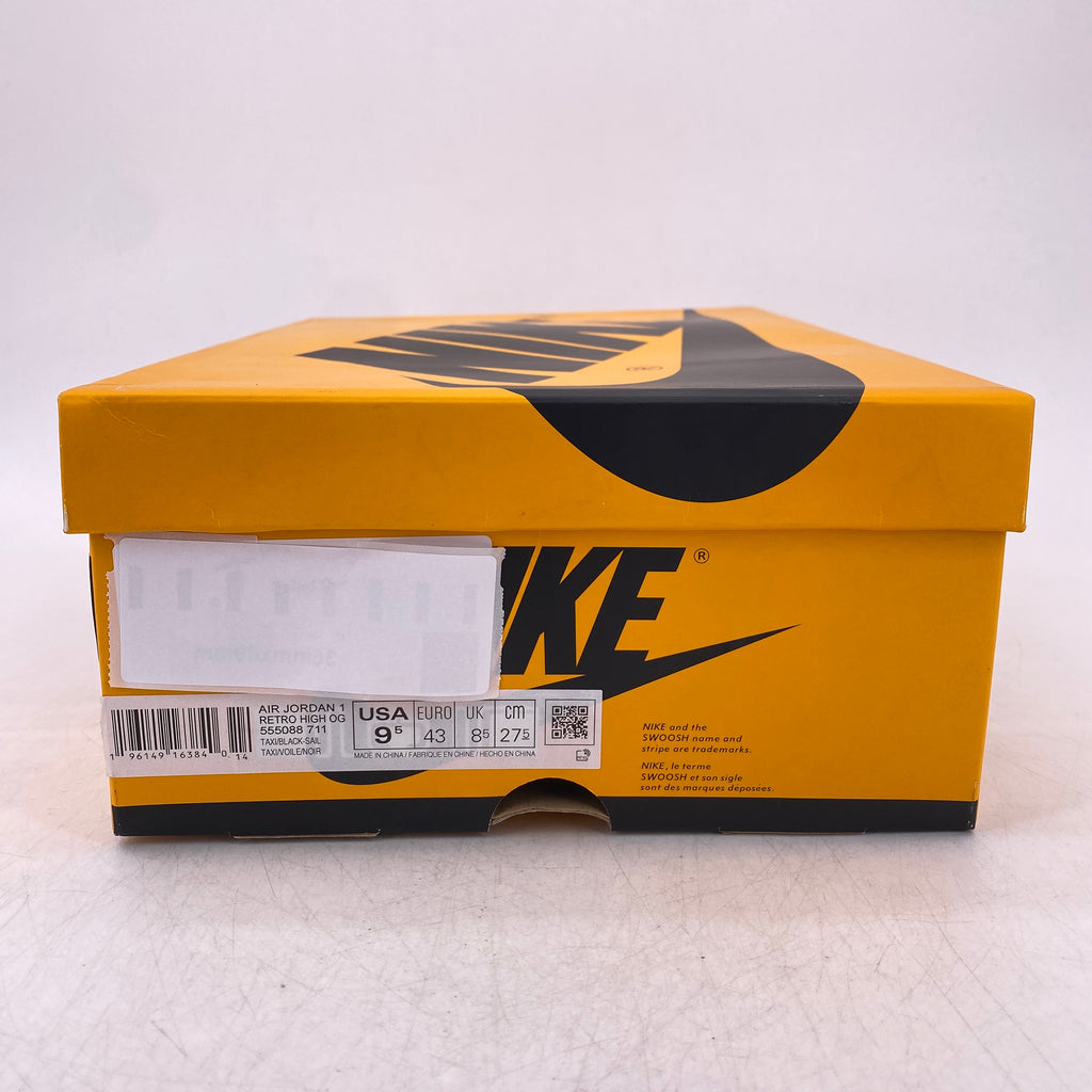 Air Jordan 1 Retro High OG "Taxi" 2022 New Size 9.5