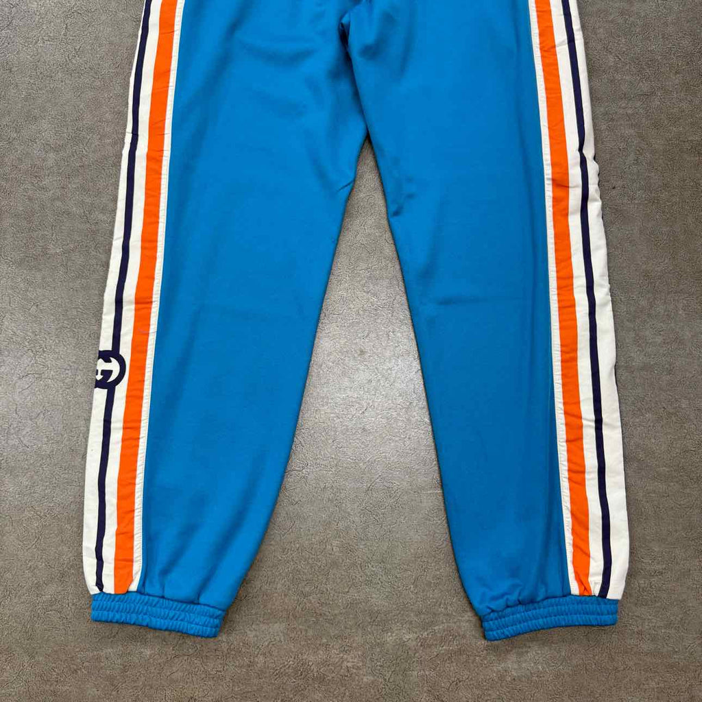 Gucci Sweatpants "INTERLOCKING G" Blue Used Size L