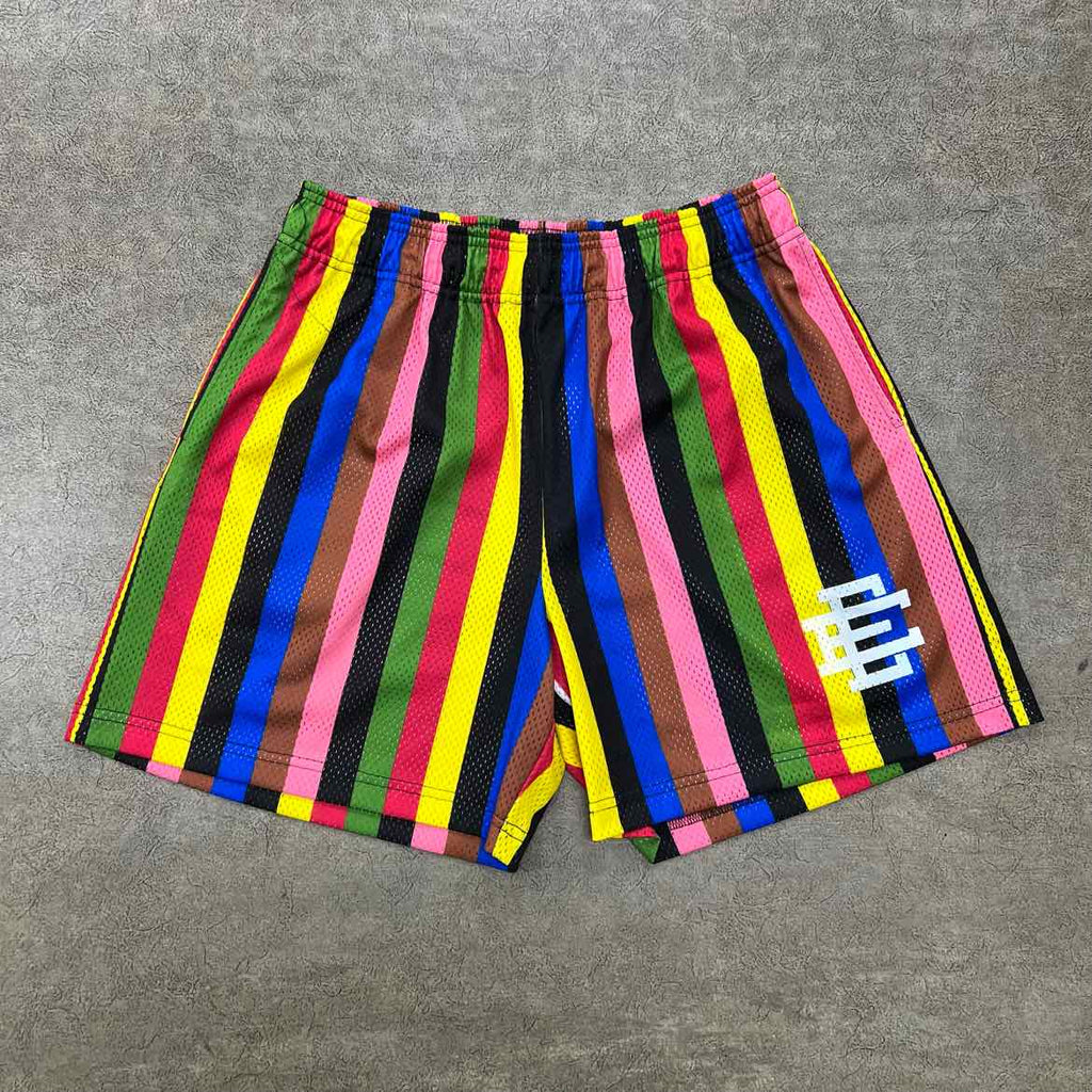 Eric Emanuel Shorts "RAINBOW" Multi-Color Used Size XL