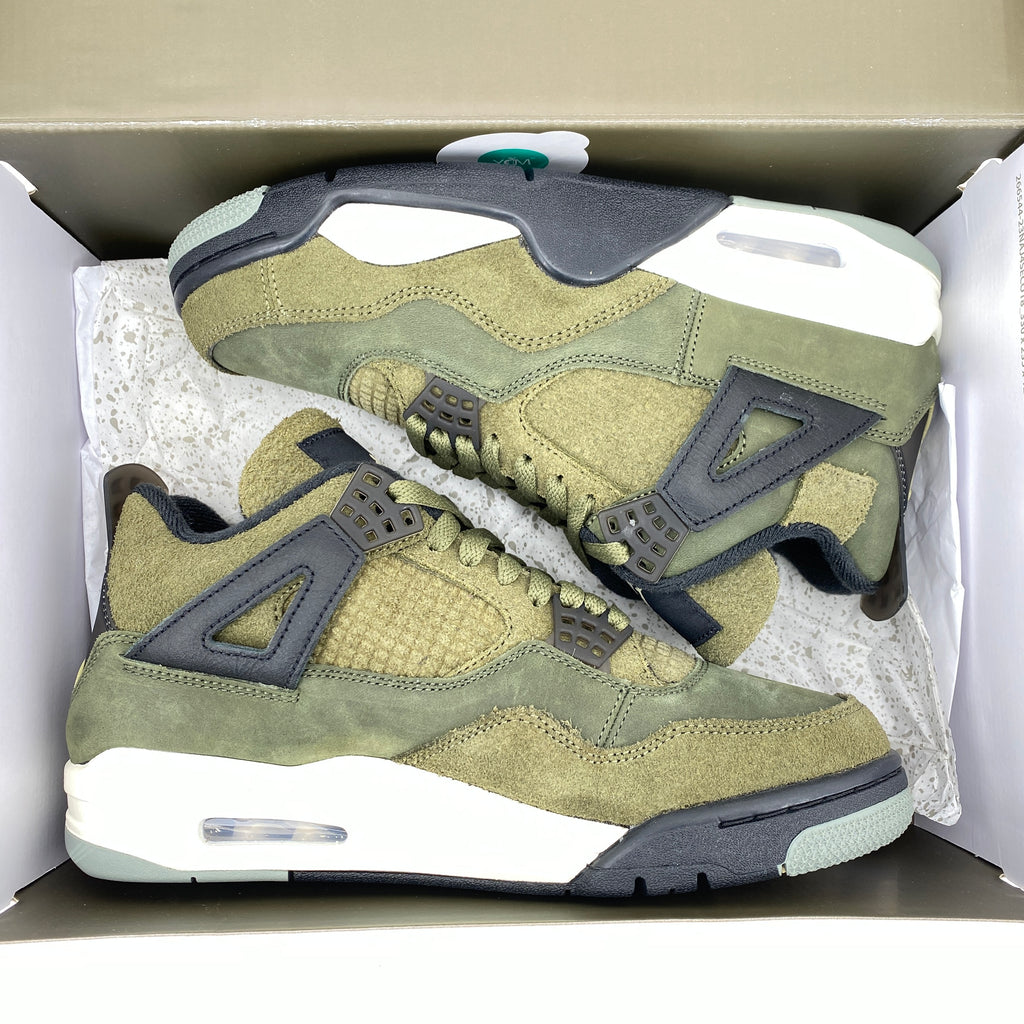 Air Jordan 4 Retro "Medium Olive" 2023 New Size 8
