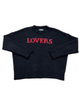Amiri Knit Crewneck "LOVERS" Black Used Size S