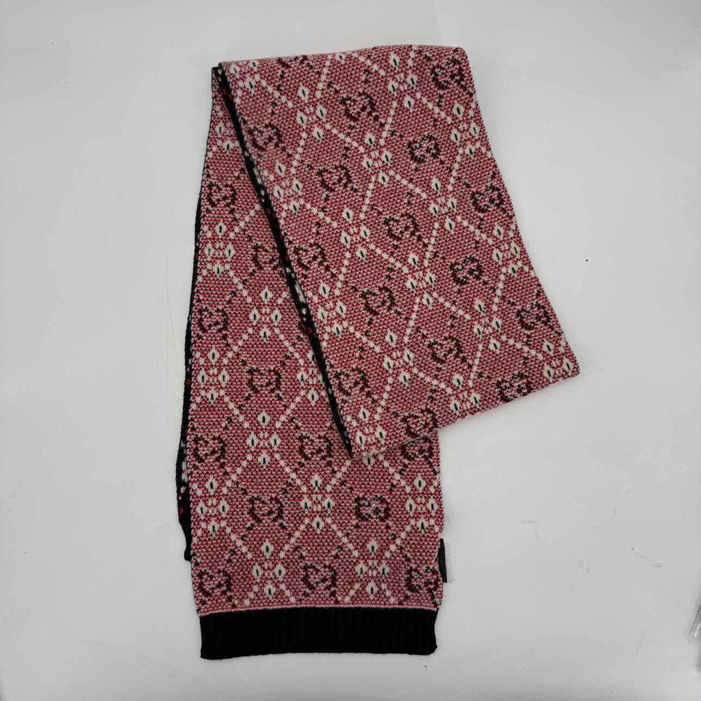 Gucci Scarf "SNOWFLAKE" Used Red